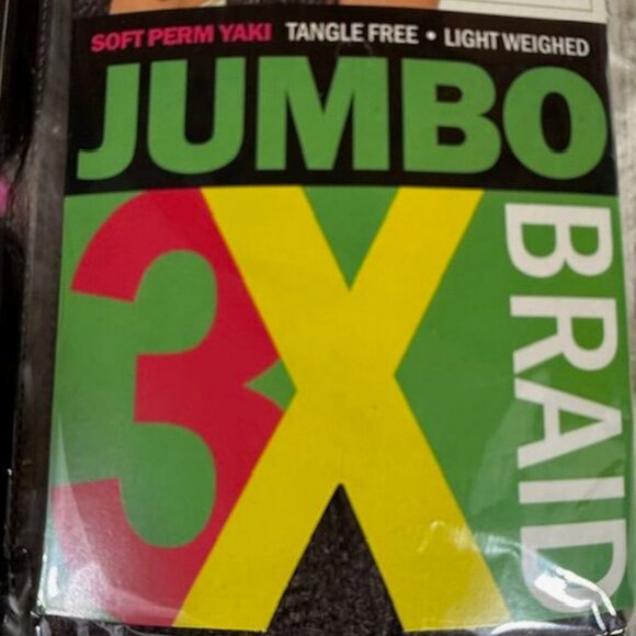 Set of 3 Vivica A. Fox 84" Jumbo 3X Perm Yaki Express Color 4 Braiding Hair - Picture 13 of 13